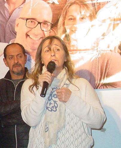Mónica Macha acompañará este jueves a los pre candidatos de su lista en Saladillo.-