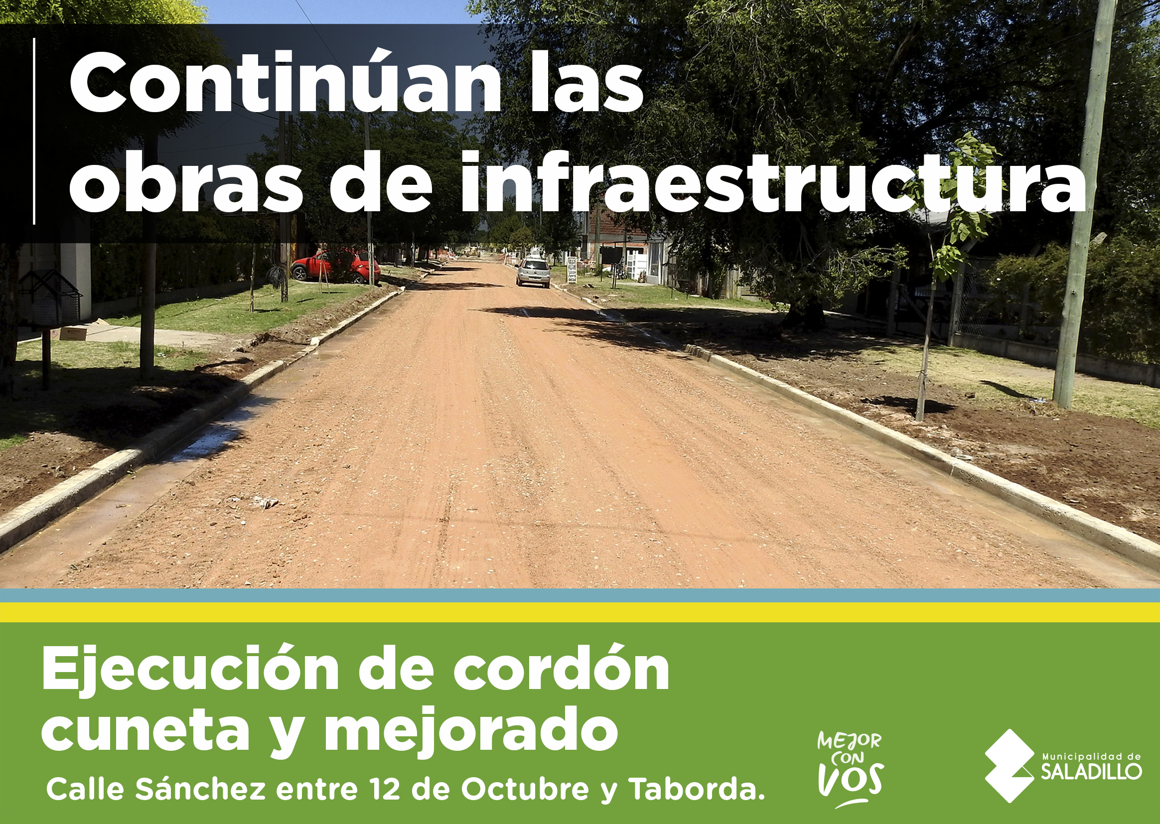 Continúan las obras de infraestructura en Saladillo.-