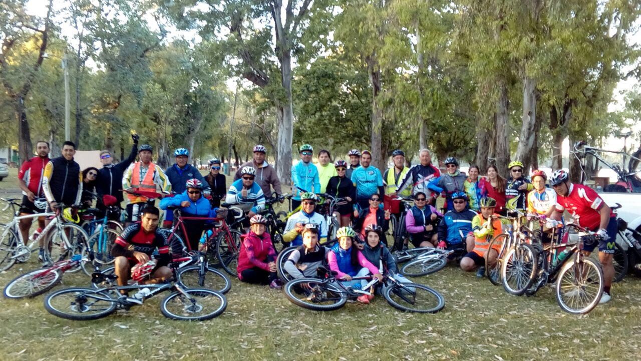 La agrupación ciclista Saladillo llegó a Lujan.-
