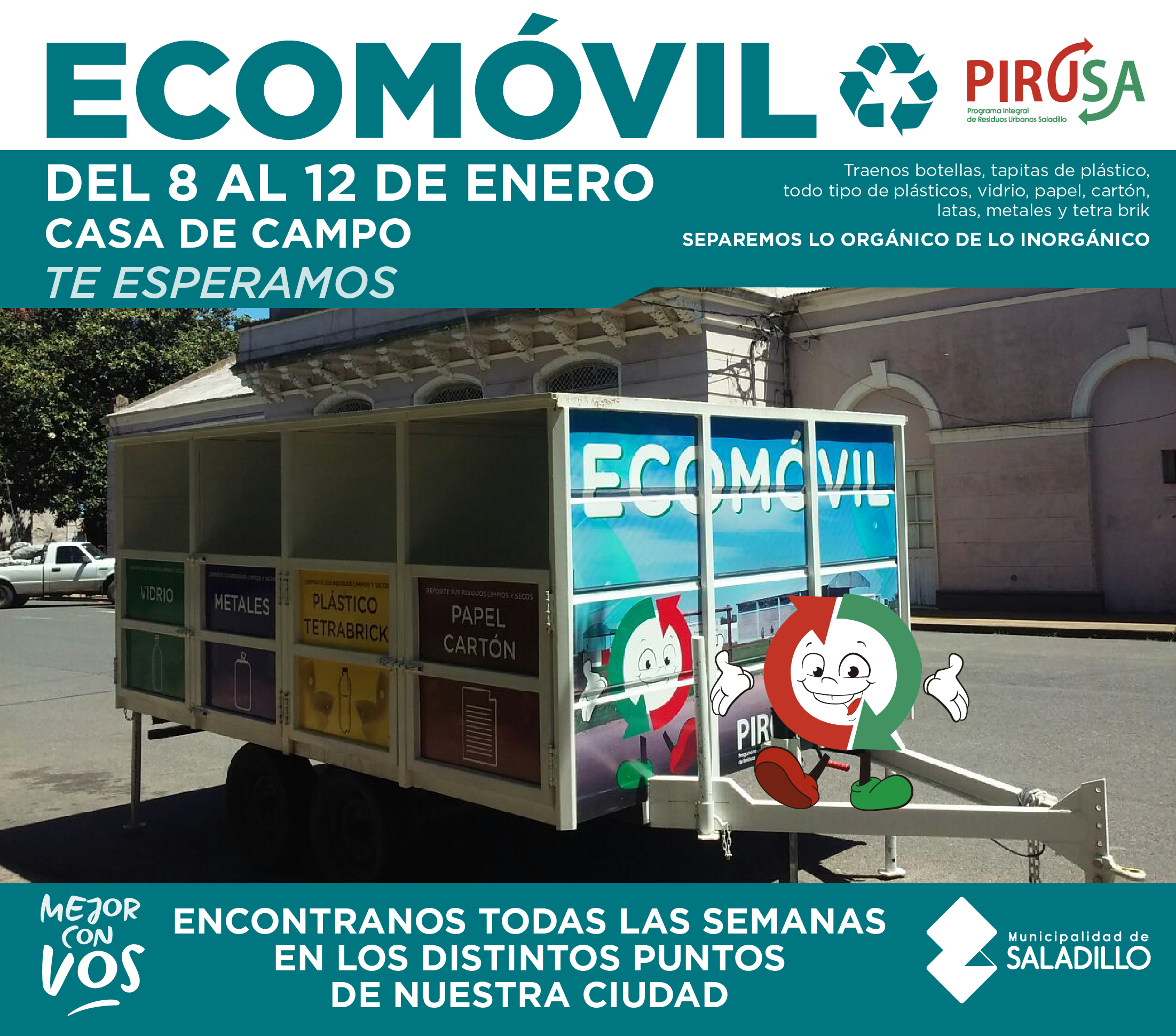 Del 8 al 12 de enero ECOMOVIL en Casa de Campo.-