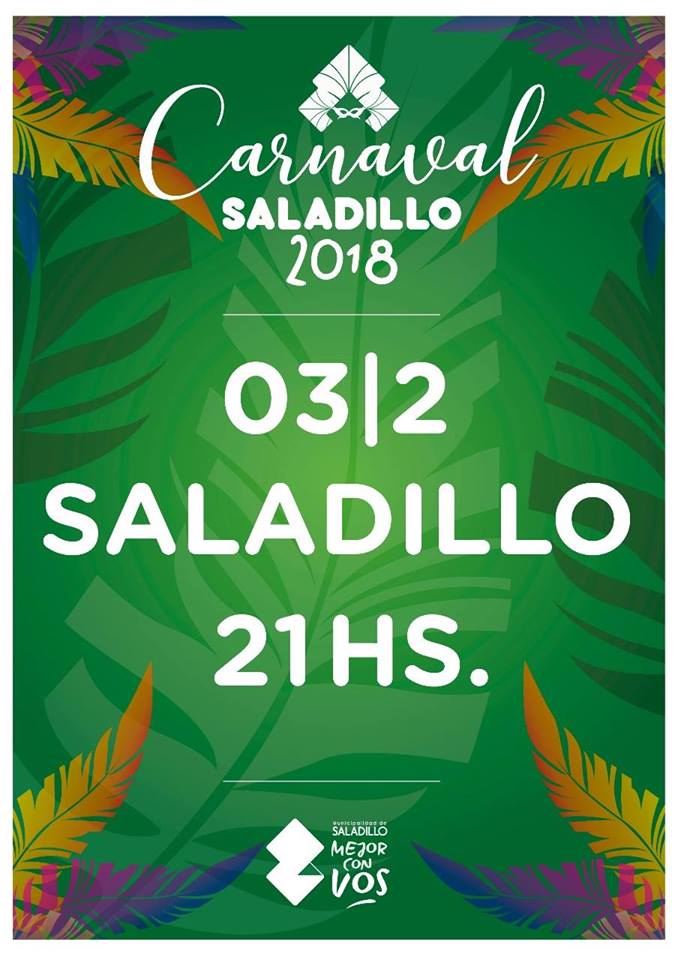 3 de febrero – Carnaval en Saladillo.-
