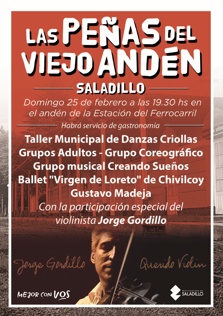 25 de febrero. Las Peñas del Viejo Andén en Saladillo.-