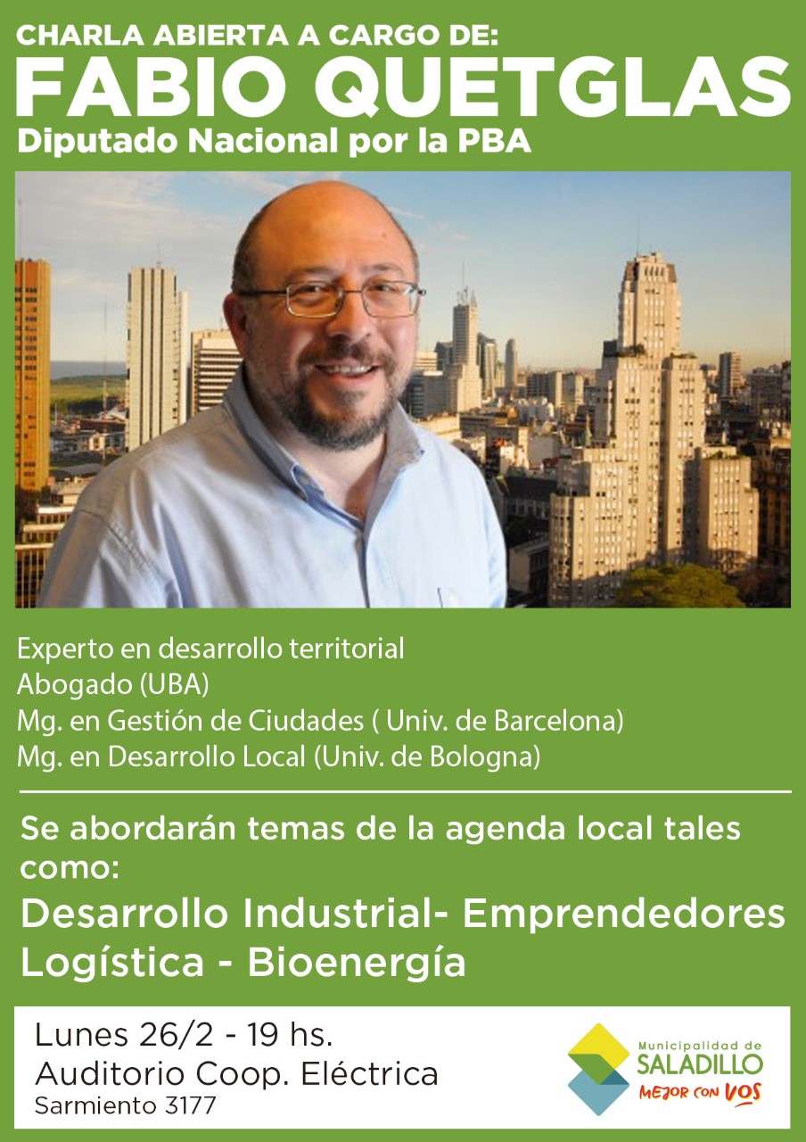 26 de febrero. Charla con el diputado Fabio Quetglas.-