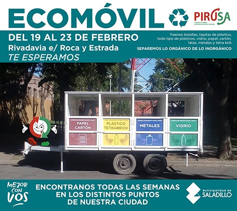 19 a 23 de febrero. ECOMOVIL en Avenida Rivadavia.-