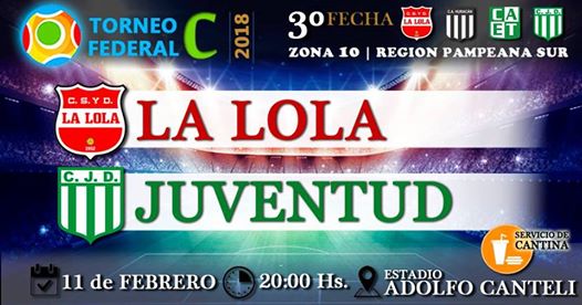 11 de febrero – La Lola Vs. Juventud Deportiva.-