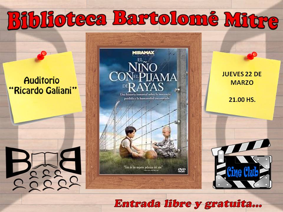 22 de marzo – Cine en la Biblioteca Bartolomé Mitre.-