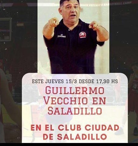 15 de marzo –  Guillermo Vecchio en el Club  Ciudad.