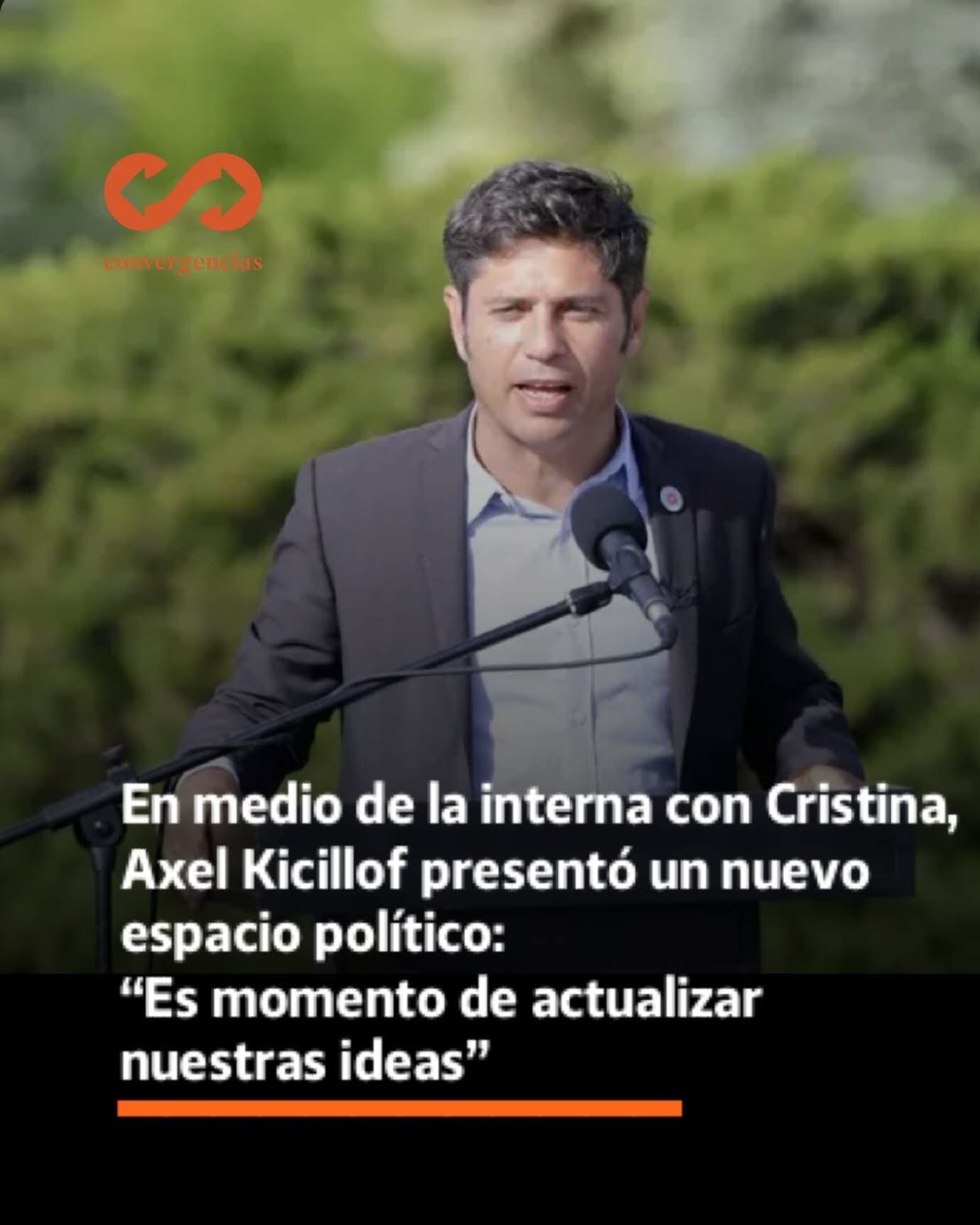 En medio de la interna con Cristina, Axel Kicillof presentó un nuevo espacio político: “Es momento de actualizar nuestras ideas”