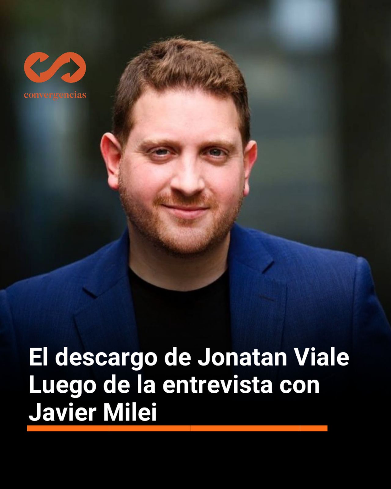 El descargo de Jonatan Viale tras  la entrevista realizada  al presidente Javier Milei.-