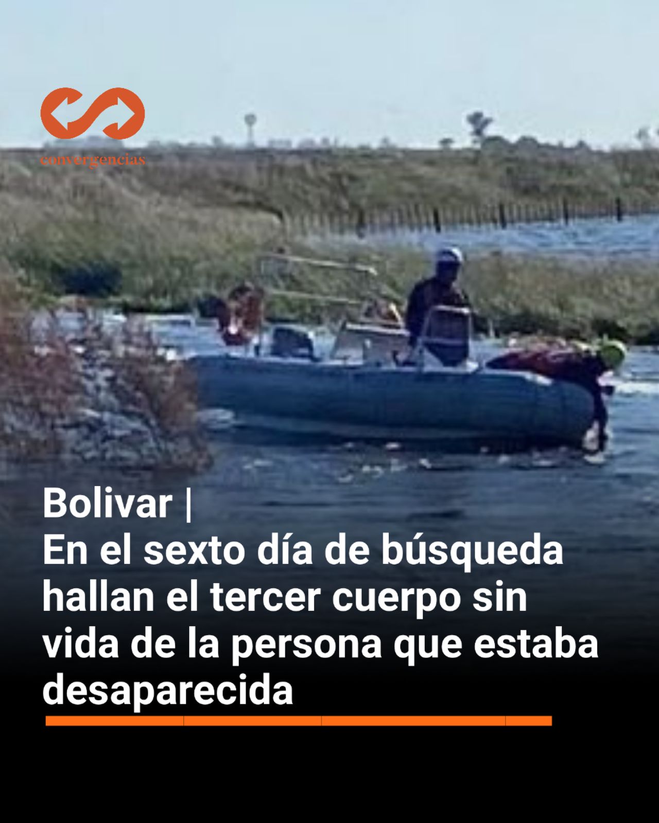 Bolivar | En el sexto día de búsqueda hallan el tercer cuerpo sin vida de la persona que estaba desaparecida.-