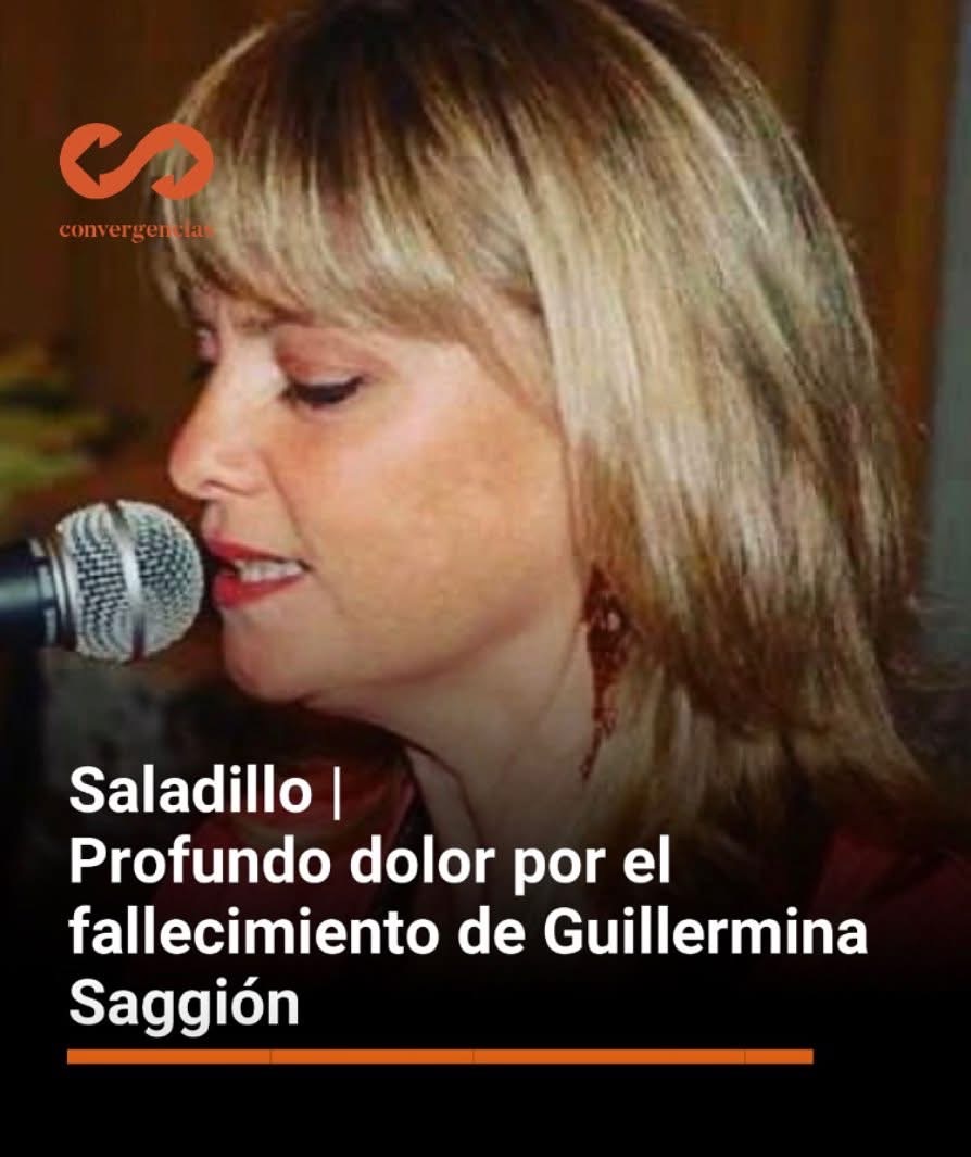 Saladillo | Profundo dolor por el fallecimiento de Guillermina Saggión.-