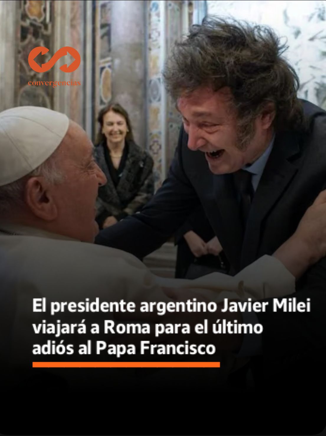 El presidente argentino Javier Milei viajará a Roma para el último adiós al papa Francisco.-