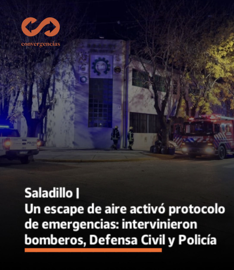 Saladillo | Un escape de aire activó protocolo de emergencias: intervinieron bomberos, Defensa Civil y Policía.-