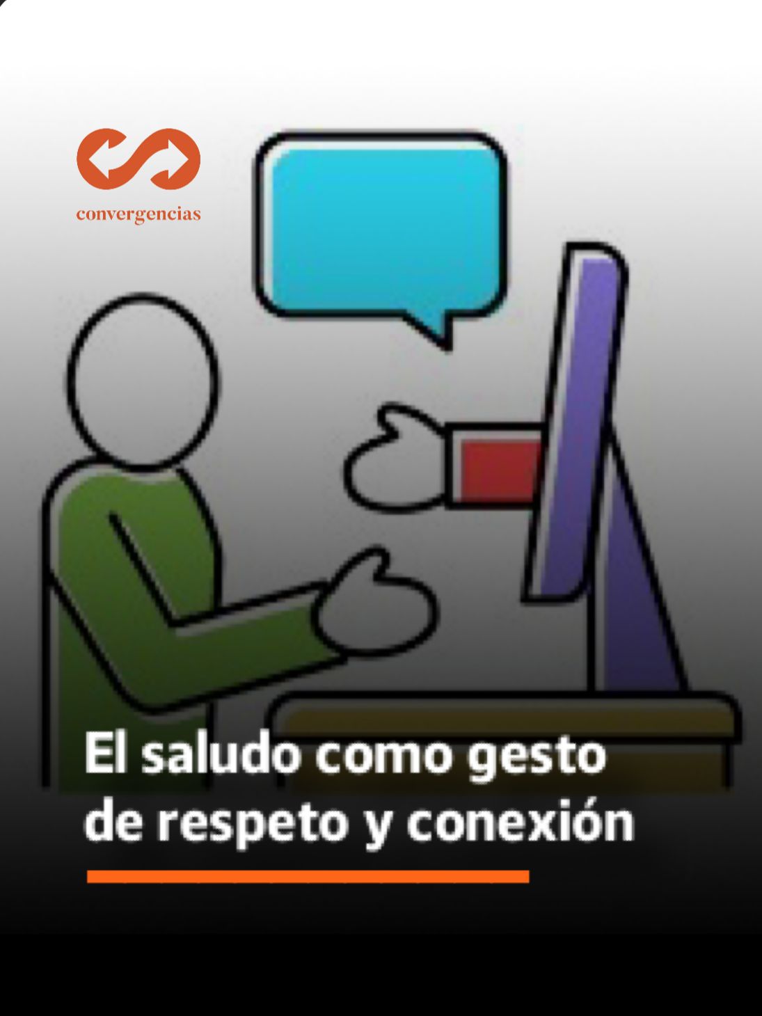 El saludo como gesto de respeto y conexión.-