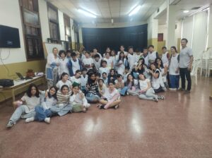 Charla de educación vial en la Escuela N°1.-