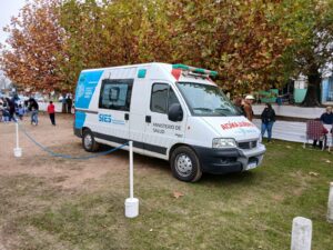Saladillo norte presentó una ambulancia incorporada para fortalecer la atención sanitaria.-