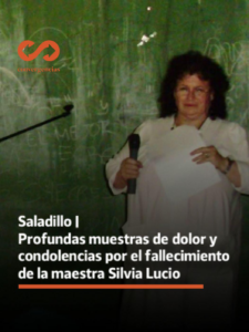 Saladillo | Profundas muestras de dolor y condolencias por el fallecimiento de la maestra Silvia Lucio.