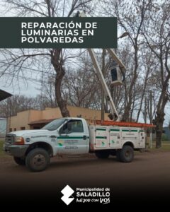 Trabajos de reparación eléctrica en polvaredas.-