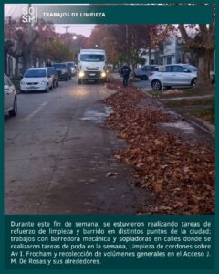 Refuerzan tareas de limpieza y mantenimiento en distintos sectores de la ciudad.-