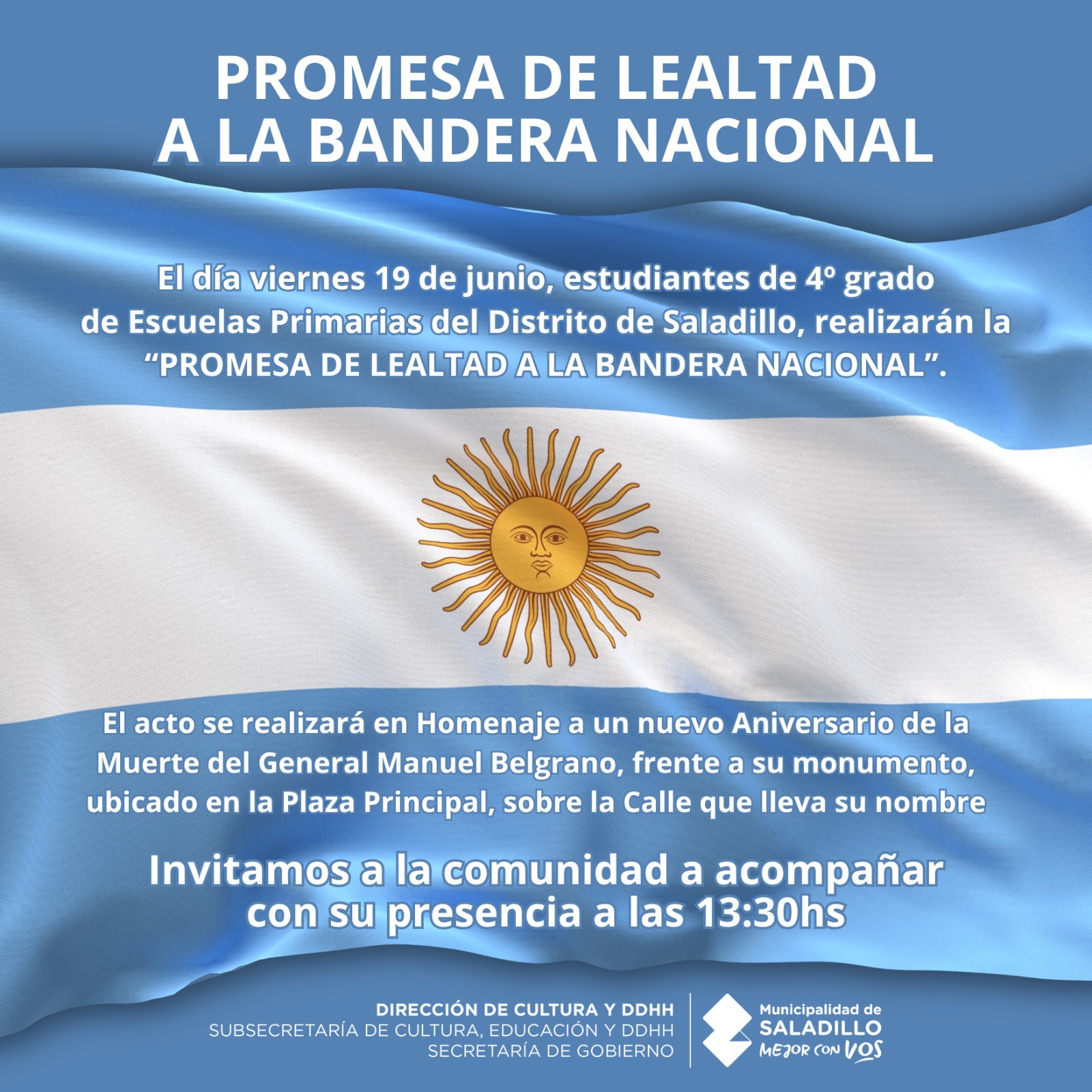 Saladillo | Acto de Promesa de Lealtad a la Bandera Nacional ...