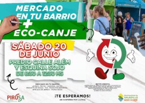 Mercado en Tu Barrio y EcoCanje llegan este viernes 20 de junio.-