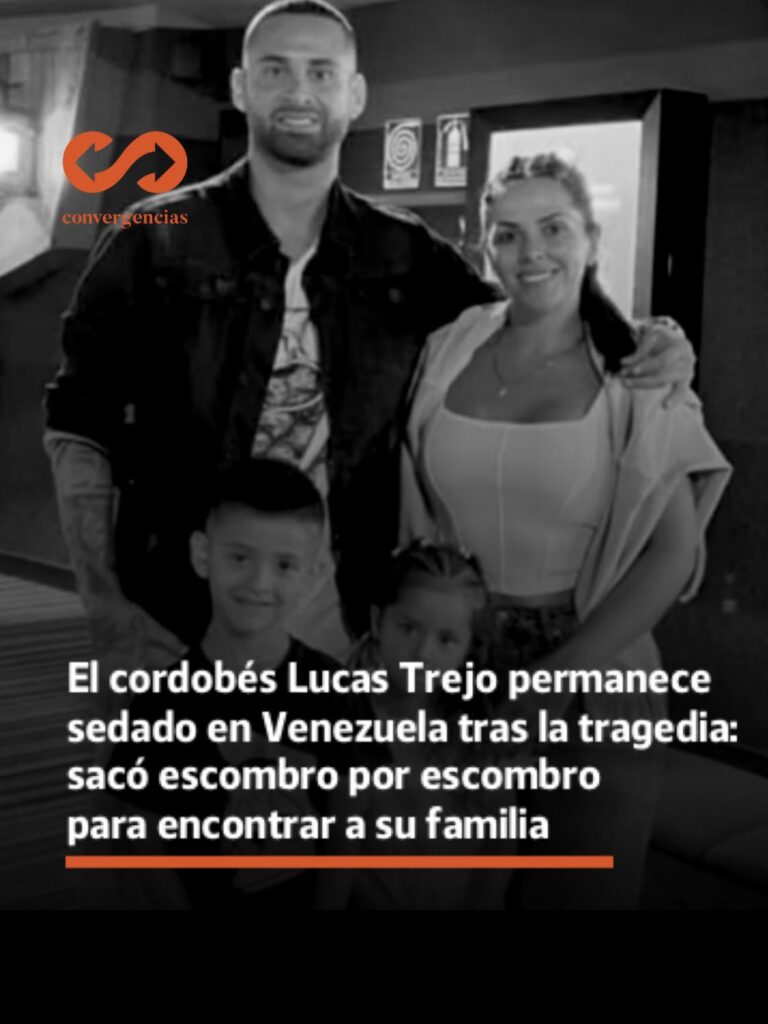 Lucas Trejo permanece sedado tras la confirmación de la muerte de su esposa y sus hijos en Venezuela.-