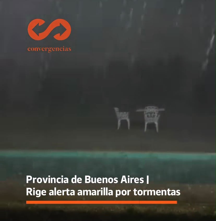 Alerta amarilla por tormentas: ya cae granizo en el sudoeste bonaerense