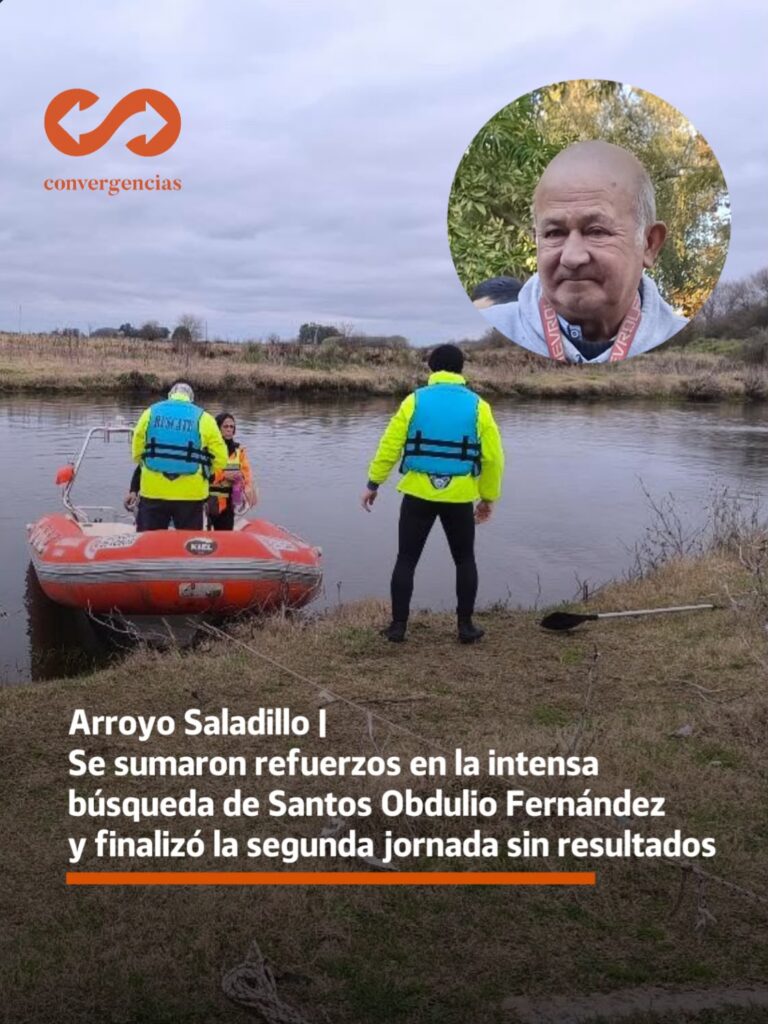Arroyo Saladillo | Se sumaron refuerzos en la intensa búsqueda de Santos Obdulio Fernández: finalizó la segunda jornada sin resultados.-