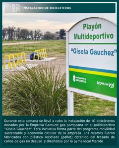 Instalación de bicicleteros.-