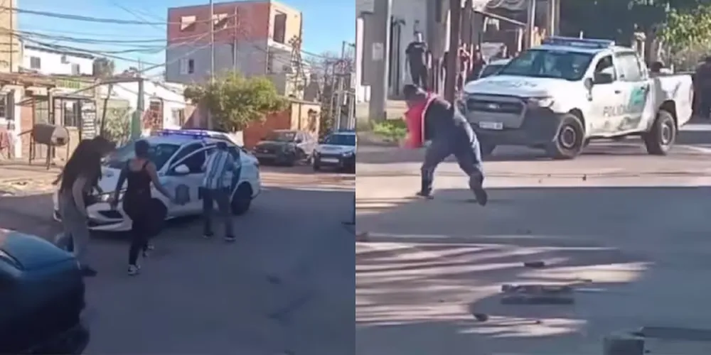 Violento enfrentamiento en Avellaneda: quisieron llevarse el auto de un remisero sin documentación y terminó a los golpes y piedrazos.-