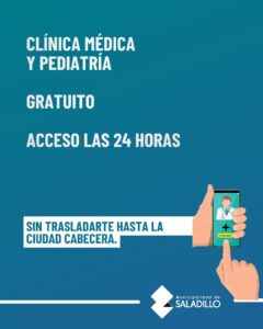 Telemedicina: una alternativa para acceder a consultas médicas sin trasladarse hasta Saladillo.-
