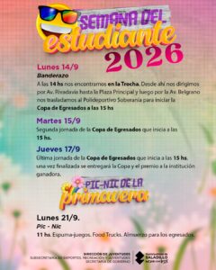 Semana del estudiante 2026.-
