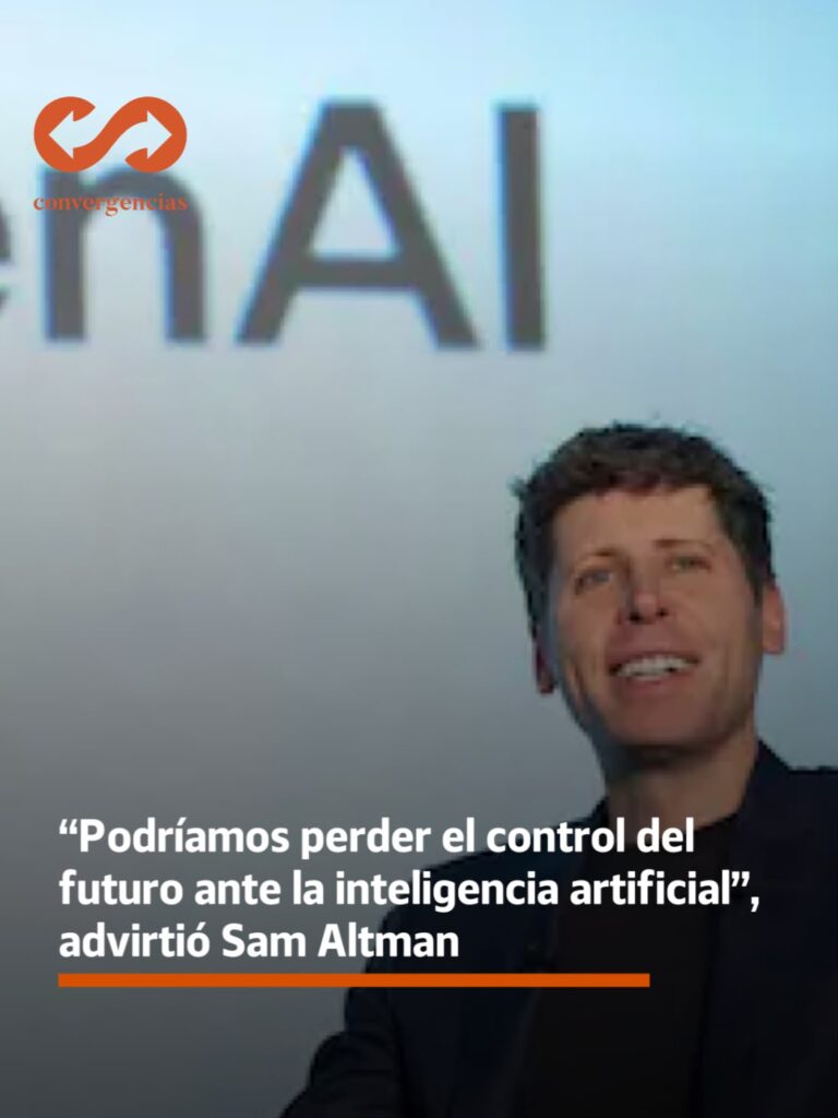 “Podríamos perder el control del futuro ante la inteligencia artificial”, advirtió Sam Altman.-