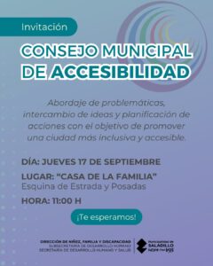 Consejo municipal de accesibilidad.-