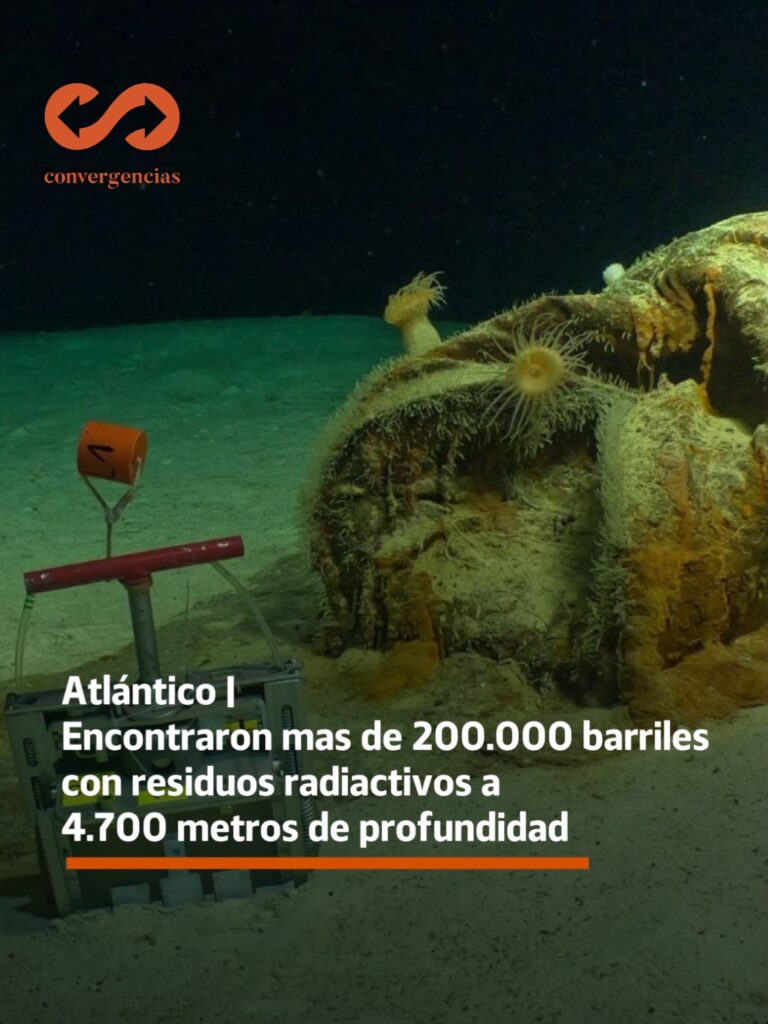 Atlántico | Encontraron miles de barriles con residuos radiactivos a 4.700 metros de profundidad.-