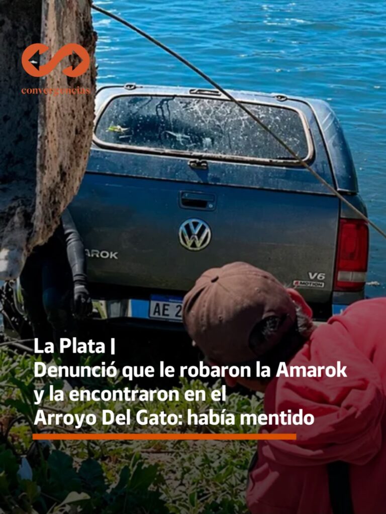 La Plata | Denunció que le robaron la Amarok y la encontraron en el Arroyo Del Gato: había mentido.-