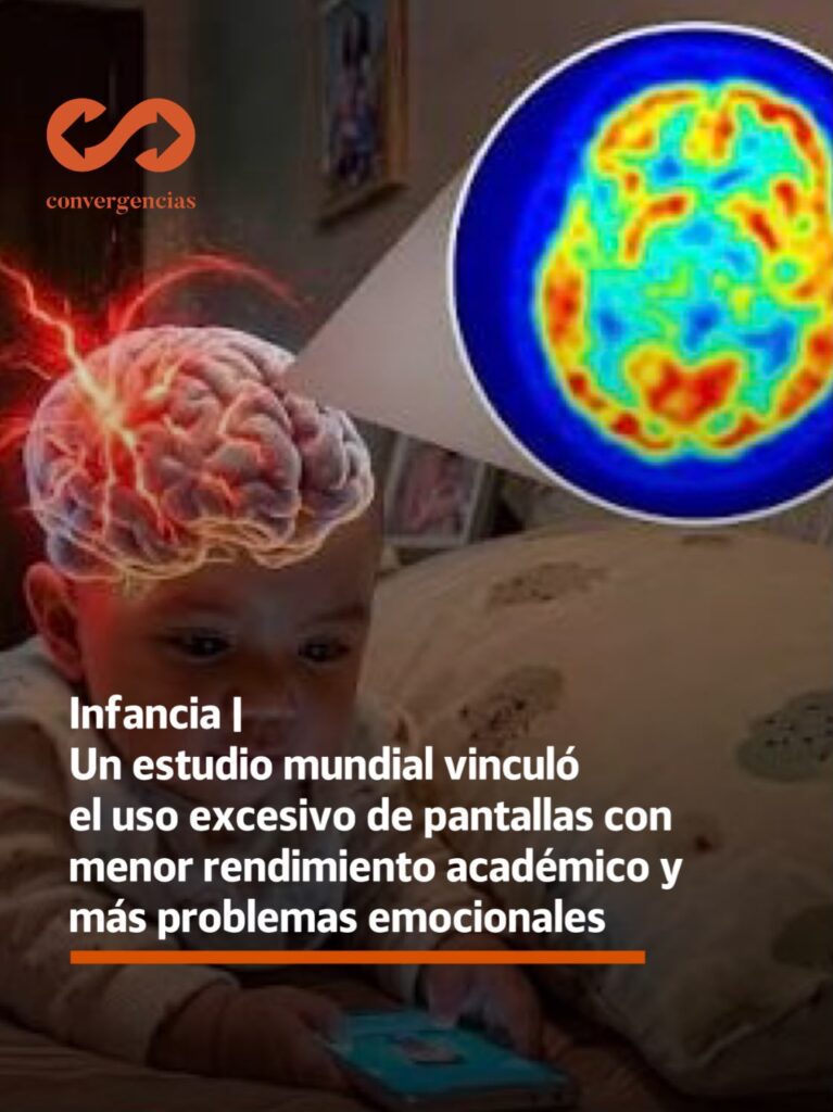 Infancia | Un estudio mundial vinculó el uso excesivo de pantallas con menor rendimiento académico y más problemas emocionales.-