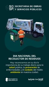 Día Nacional del recolector de residuos.-