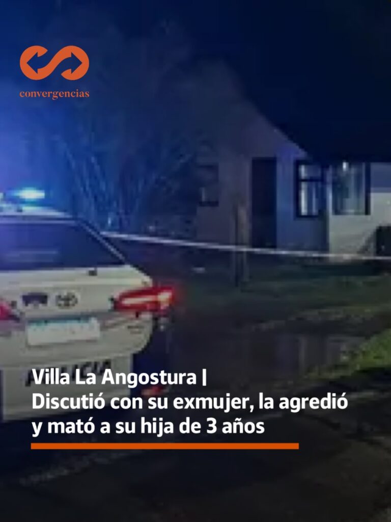 Villa La Angostura | discutió con su exmujer, la agredió y mató a su hija de 3 años.-