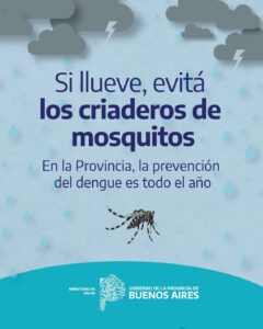 Defensa Civil Saladillo : descacharrar ante el aumento de lluvias en la Provincia.-