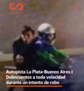 Autopista La Plata-Buenos Aires | Delincuentes a toda velocidad durante un intento de robo.-