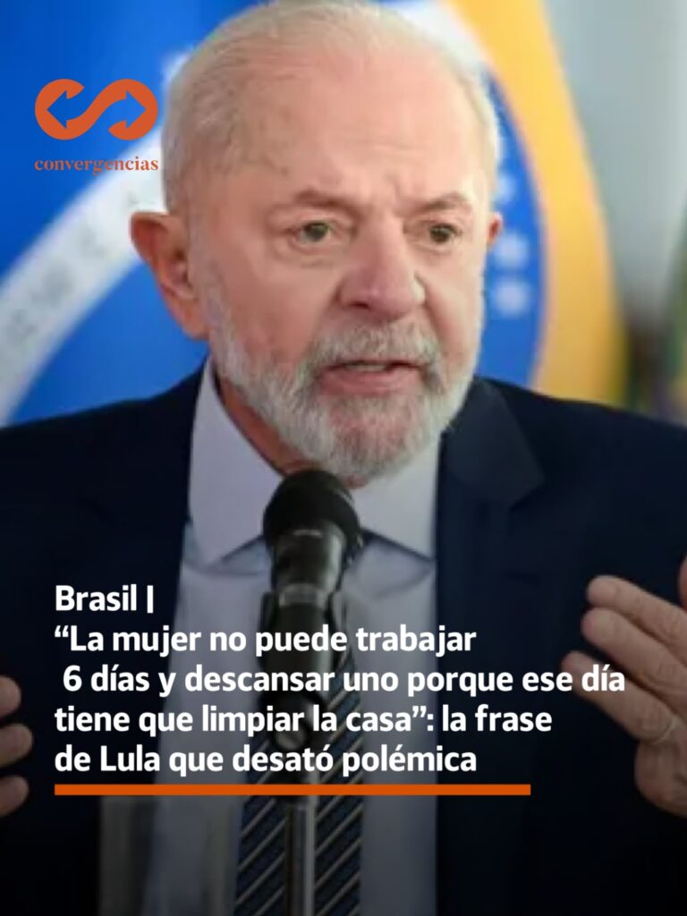 Brasil | “La mujer no puede trabajar 6 días y descansar uno porque ese día tiene que limpiar la casa”: la frase de Lula que desató polémica.-