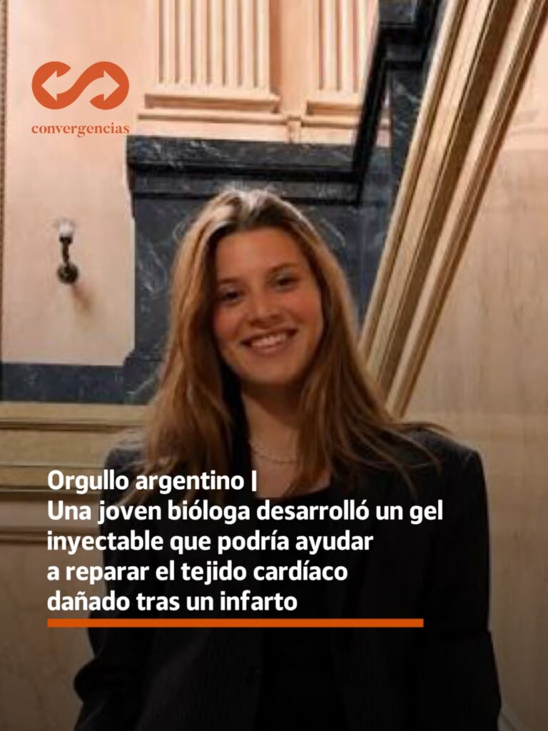 Orgullo argentino | Una joven bióloga desarrolló un gel inyectable que podría ayudar a reparar el tejido cardíaco dañado tras un infarto.-