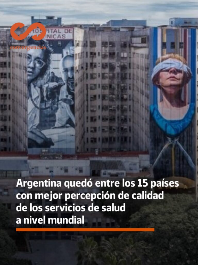 Argentina quedó entre los 15 países con mejor percepción de calidad de los servicios de salud a nivel mundial.-