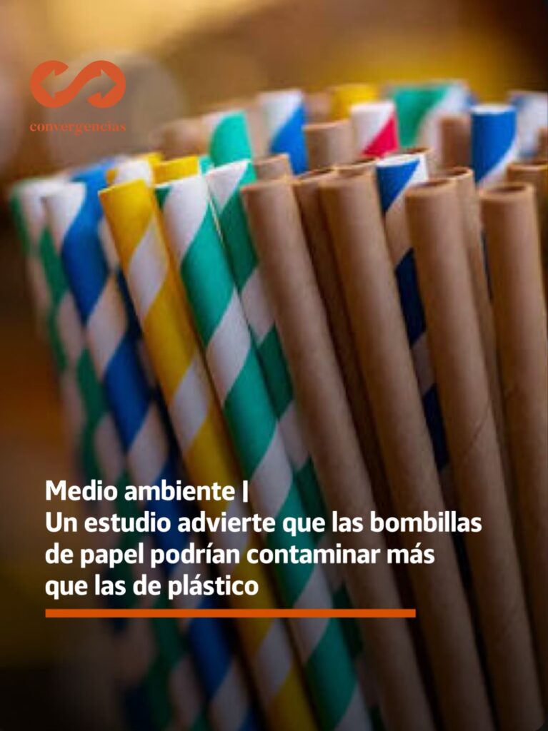Medio ambiente | Un estudio advierte que las bombillas de papel podrían contaminar más que las de plástico.-