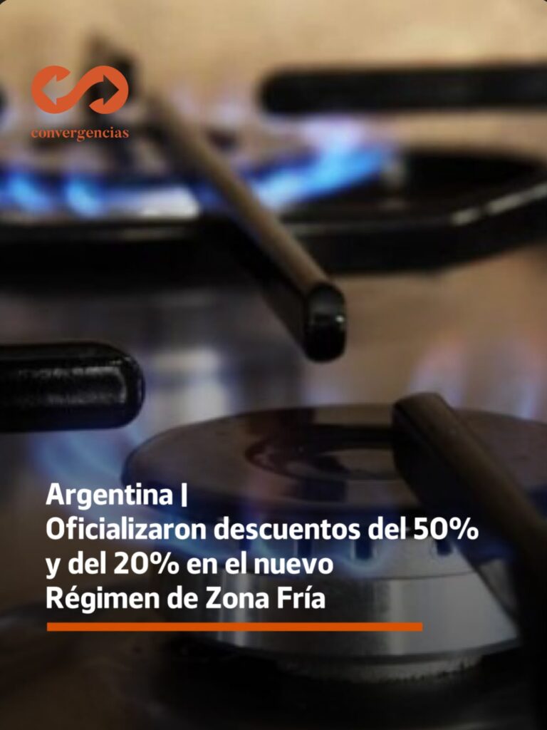 Argentina | Oficializaron descuentos del 50% y del 20% en el nuevo Régimen de Zona Fría.-